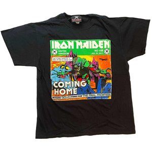 Iron Maiden Coming Home The Final Frontier 2011 UK Tour Rare T Shirt L